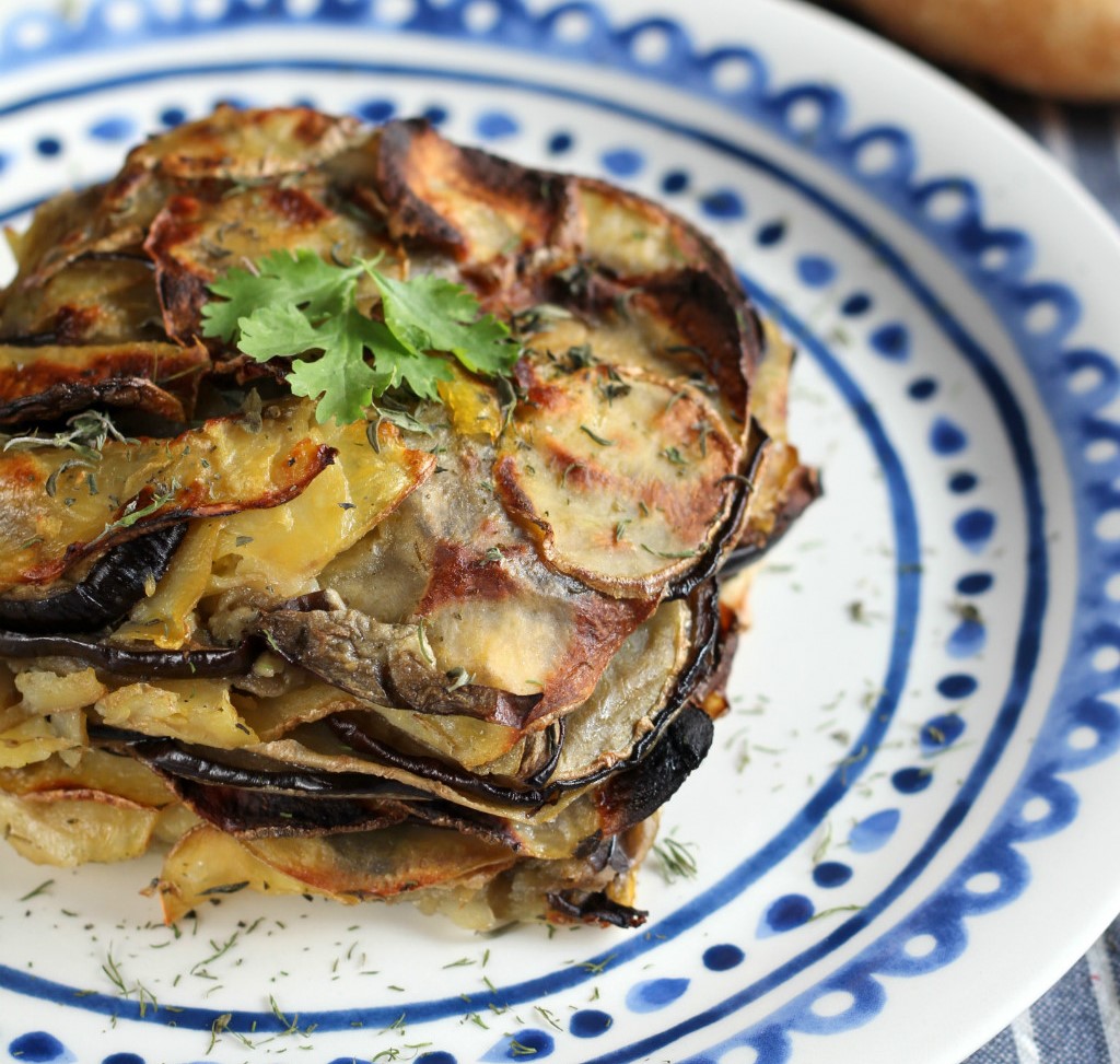 Recetas para aumentar la fertilidad: milhojas de patata y berenjena