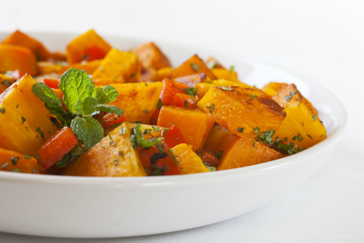 Receta para aumentar la fertilidad: ensalada de calabaza al horno