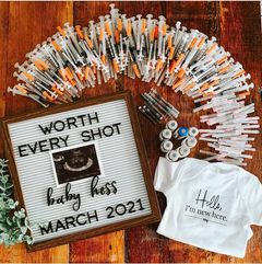 Worth Every Shot IVF pregnancy announcement